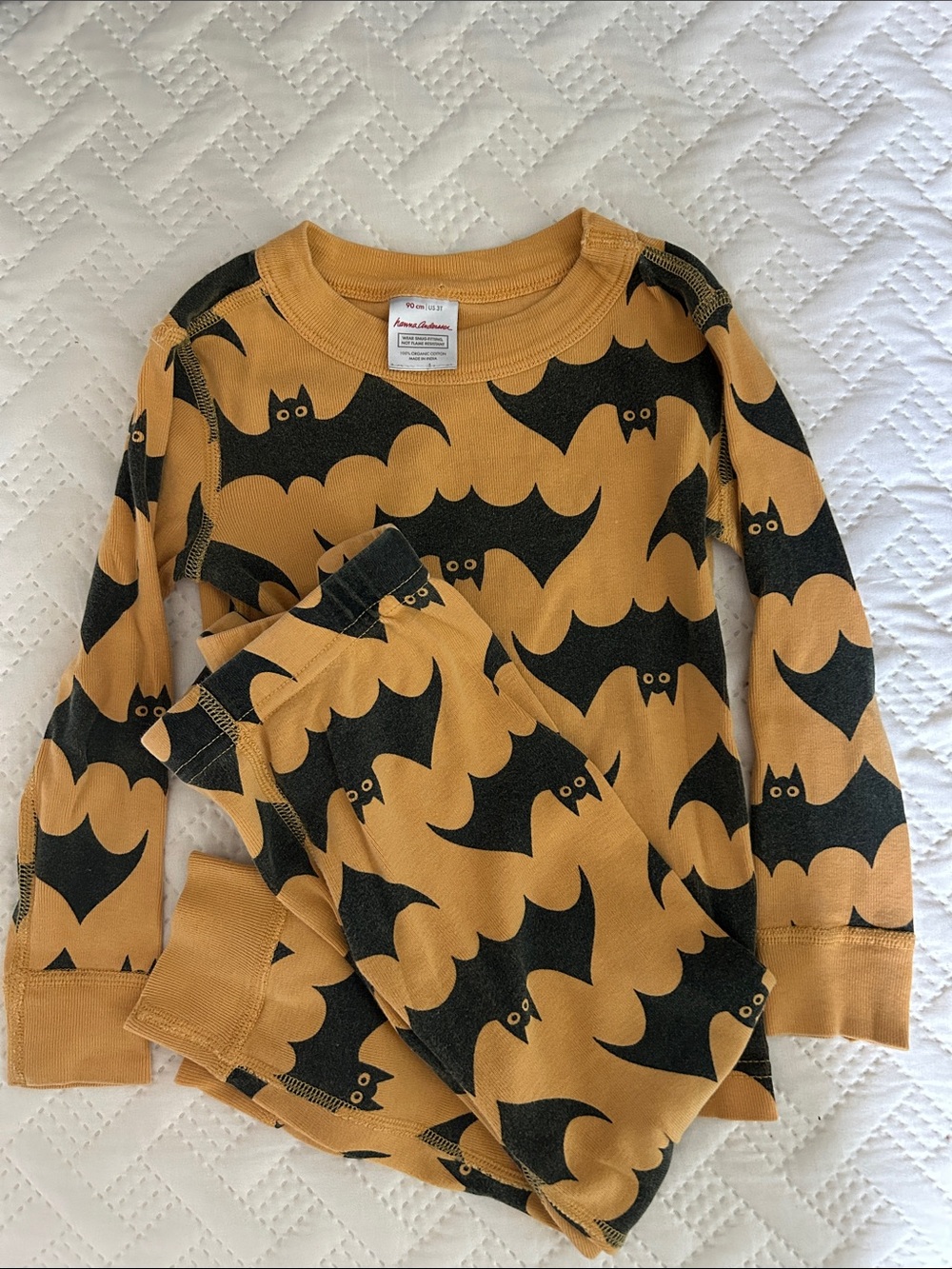 Hanna Andersson 3T Bat Print Pajamas